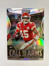 2021 Panini Playoff Call To Arms Patrick Mahomes Prizm