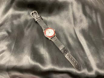 Swiss Army- Victorinox Womans Watch With Black Leather Strap