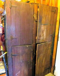 Antique Primitive Jelly Cupboard Cabinet Double Doors