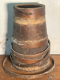 ANTIQUE WOOD BUTTER CHURN AS IS