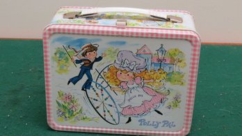 Vintage Metal Polly Pal Lunchbox With Thermos