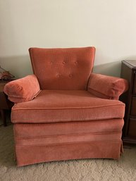 Brick Red Microfiber Armchair