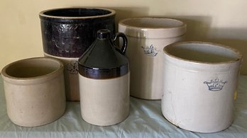 Five Pieces Of Classic American Stoneware
