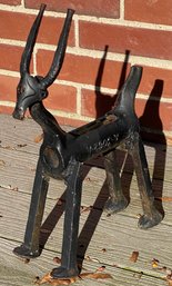 Custom Made Iron Deer Sculpture