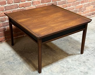 Vintage Mid Century Modern Walnut Flared Lip Coffee Table
