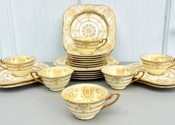 An Assortment Of Parcel-Gilt Royal Worcester For Ovington Bros, NY Porcelain