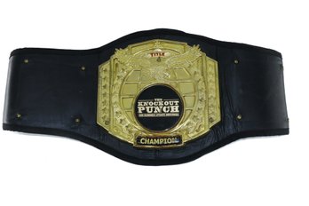 The Knockout Punch Boxing Champion Belt Genuine Leather