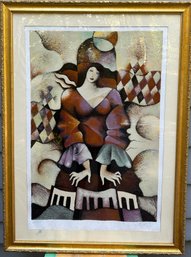 Framed Serigraph By Galina Datloof, Piano Concerto