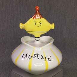 Very Rare 1958 HOLT HOWARD Pixieware / Pixie Ware Mustard Jar - NO DAMAGE - Excellent Condition - Amazing Find
