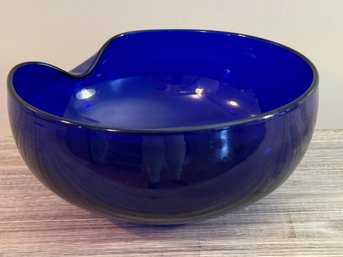 Tiffany Elsa Peretti Cobalt Blue Crystal Bowl (LOC:W1)