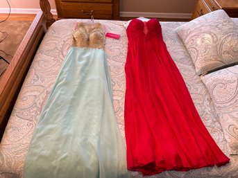 Pair Of Size 4 Prom Dresses, One Is Brand New