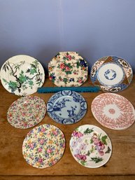 8 English / French Plates 6-8in Haviland Limoges James Kent Mintons Royal Winton Crown Dugal