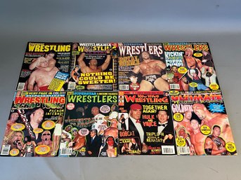 Lot Of 8 Wrestling Magazines