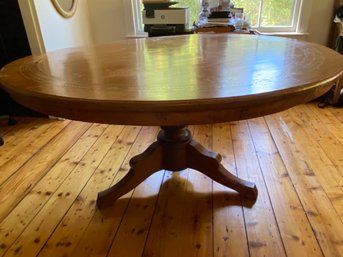 Carved Inlay Round Dining Table