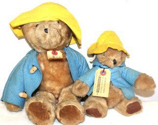 Pair Of Vintage Paddington Bears (stuffed) With Tags