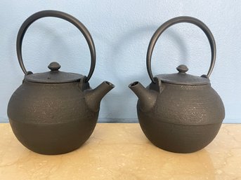 Pair Of Japanese Ceramic Teapots