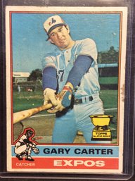 1976 Topps Gary Carter Rookie Cup Card - K