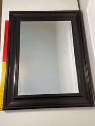 Modern Framed Wall Hanging Beveled Mirror 27.5x21.5