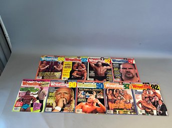 Lot Of 9 Wrestling Magazines