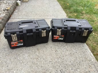 Pair Of Black And Decker All Purpose Toolboxes