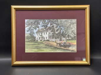 Diana Wythe Taylor, Print, The 1820 House Of Simsbury, CT