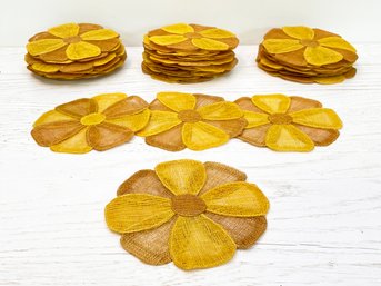 Adorable Vintage Flower Form Coasters