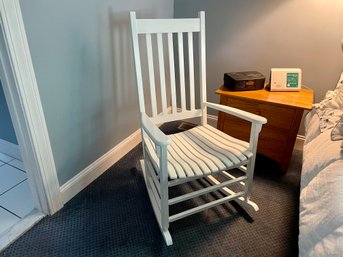 New River Casual Furniture White Slat Rocking Chair