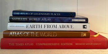 Lot Of 5 Atlases Coffee Table Books