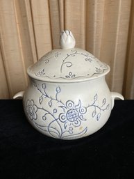 Pottery Floral Soup Tureen