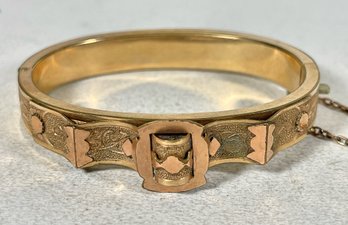 Victorian Hinged Cuff Bracelet Fancy Design