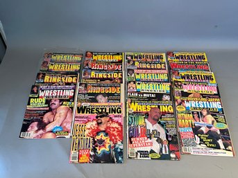 Lot Of 19 Wrestling Ringside Magazines