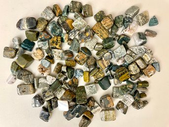 Collection Of Ocean Jasper Polished Stones, 2 Lb 3oz