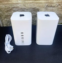 Pair Of Apple Airport Extreme Wireless Router Base Station's