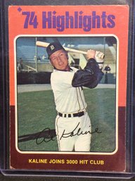 1975 Topps Al Kaline '74 Highlights - K