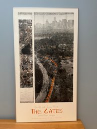 'The Gates' Poster In A Silver Metal Frame - Christo & Jeanne-Claude NYC Central Park