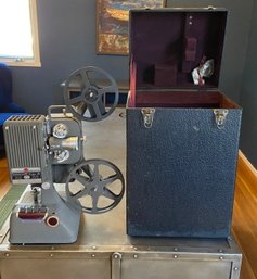 Vintage Kodak Kodascope Sixteen-20 Projector With Projector Stand Case