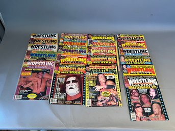 Lot Of 21 Wrestling All Stars Magazines