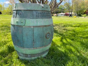 Vintage Green Barrel From The Fuhrmann & Schmidt Brewing Co. Shamokin, PA.