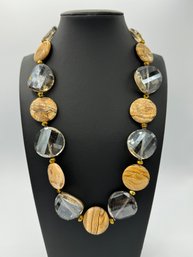 Donna Dressler Natural Gem Stone Necklace In Sterling Silver