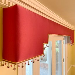 A Custom Chic Deep Pink Silk Valence