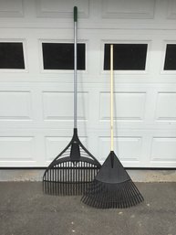 Pair Of Plastic Rakes