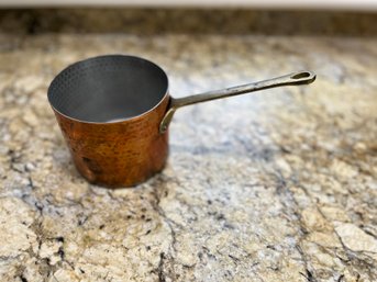 Vintage Hammered Copper Pot
