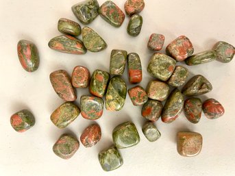 Unakite Polished Stones, 1 Lb 1.4oz
