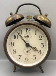 Vintage Linden Black Forrest Alarm Clock Made In Germany