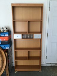 Media Shelf With Drawers