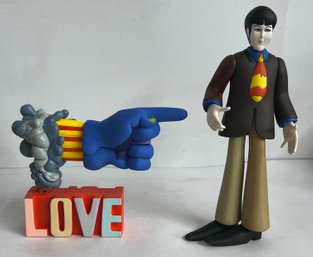 1999 The Beatles Paul McCartney Figurine With Glove And Love Base