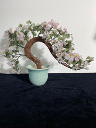 Jade Stone Carved Bonsai Tree Sculpture