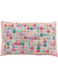 Vintage Handmade Pink Pillow