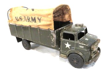 Vintage Marx Lumar Pressed Steel Army Transport Carrier Truck