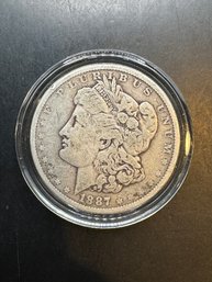 1887 Morgan Silver Dollar